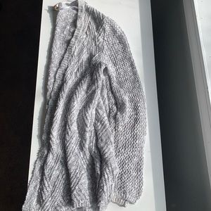 Light grey and white cardigan Large